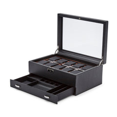 Roadster 10 PC Watch Box w/ Drawer