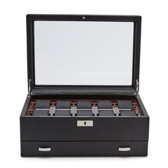 Roadster 10 PC Watch Box w/ Drawer