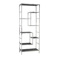 Wall Cabinet Blackbone Silver 7 Shelves