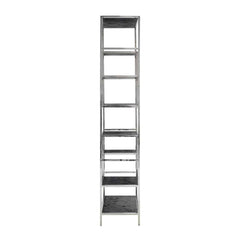 Wall Cabinet Blackbone Silver 7 Shelves