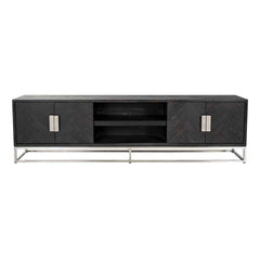 TV Sideboard 220 Blackbone Silver 4-Doors