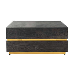 Coffee Table Blackbone Gold 90x90 (Block)