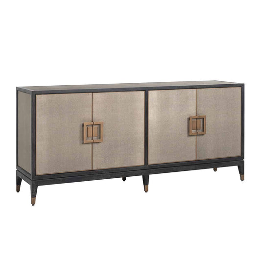 Sideboard Bloomingville 4-door shagreen (Gold)