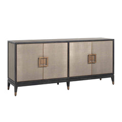 Sideboard Bloomingville 4-door shagreen (Gold)
