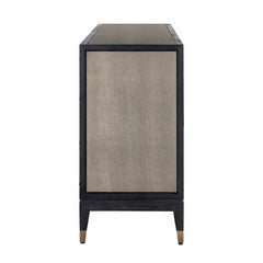 Sideboard Bloomingville 4-door shagreen (Gold)