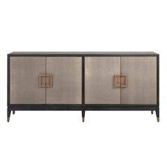 Sideboard Bloomingville 4-door shagreen (Gold)