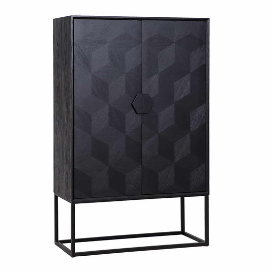 Wall cabinet Blax 2-doors (Black)