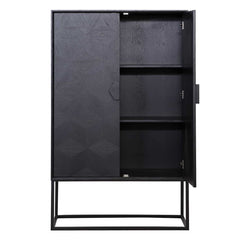 Wall cabinet Blax 2-doors (Black)