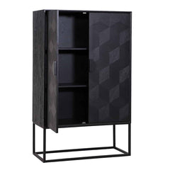 Wall cabinet Blax 2-doors (Black)