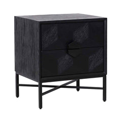 Chest of drawers Blax 2 drawers (Black)