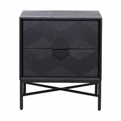 Chest of drawers Blax 2 drawers (Black)