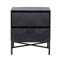 Chest of drawers Blax 2 drawers (Black)