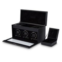 British Racing Triple Watch Winder With Storage