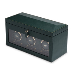 British Racing Triple Watch Winder With Storage