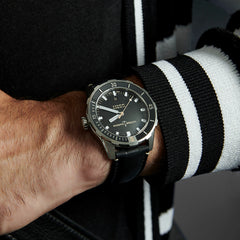 Ulysse Nardin - Diver 42 Black - Calf Leather Strap - 42mm