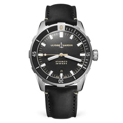 Diver 42 Black - Calf Leather Strap - 42mm