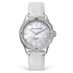 Ulysse Nardin - Lady Diver White - Alligator Leather Strap - 39mm