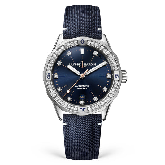 Ulysse Nardin - Lady Diver Blue - Fabric Strap - 39mm