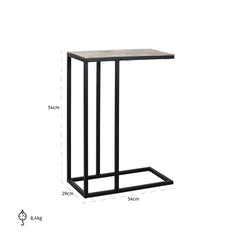 Sofa table Calloway champagne gold (Champagne gold)