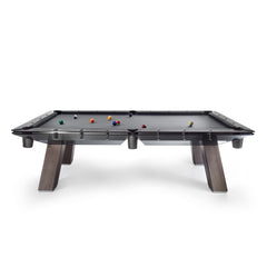 Filotto Wood Billiard Table with Dark Oak & Smoked Glass