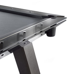 Filotto Wood Billiard Table with Dark Oak & Smoked Glass
