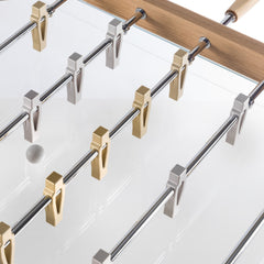 Derby Wood Foosball Table With Natural Oak & Glass
