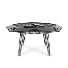 Unootto Black 8 Player Poker Table