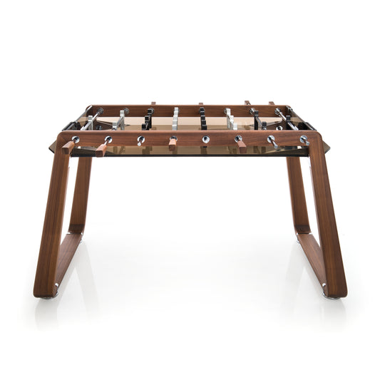 Derby Wood Foosball Table With Walnut & Bronze Glass