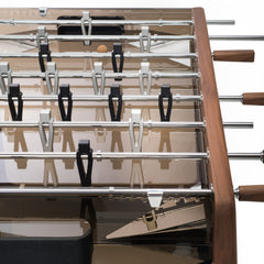 Derby Wood Foosball Table With Walnut & Bronze Glass