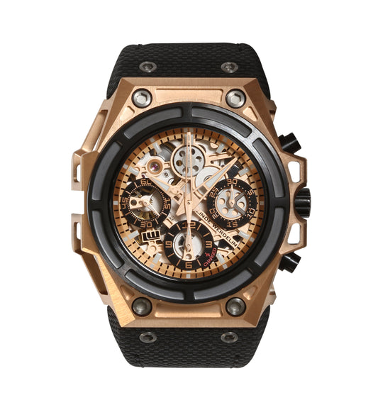 SpidoSpeed Gold - 3D Movement Mens Gold Watch