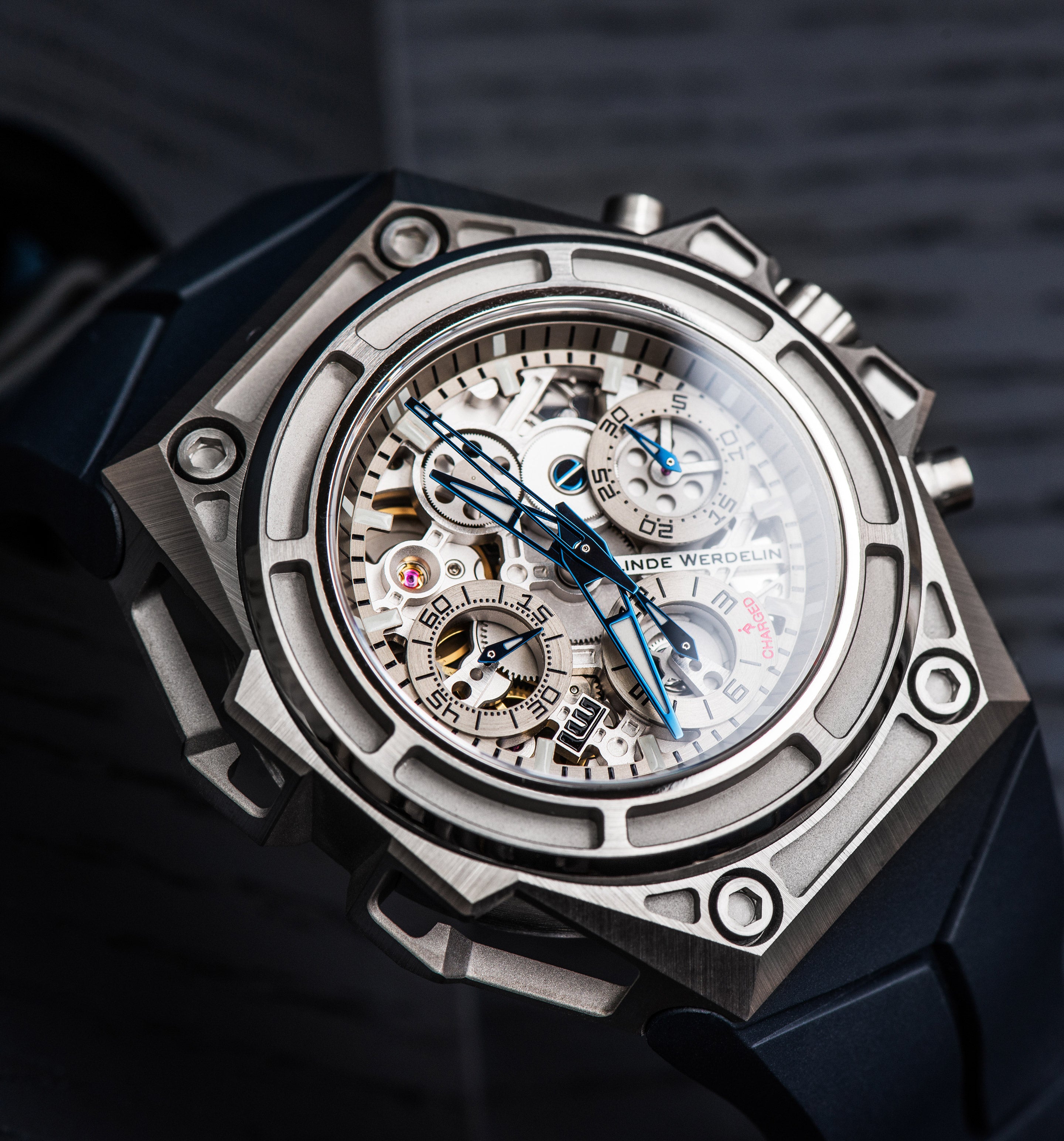 SpidoSpeed Titanium - 3D Movement Mens Watch