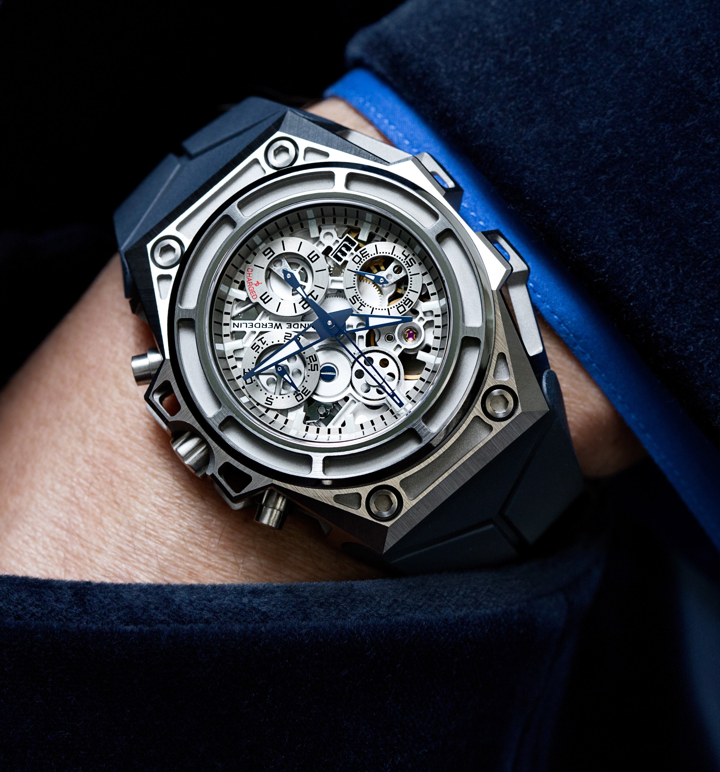 SpidoSpeed Titanium - 3D Movement Mens Watch