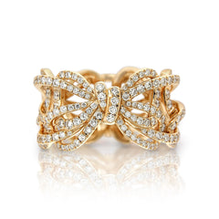 VanLeles - Lyla's Bow Collection: Wired band ring - Rose Gold