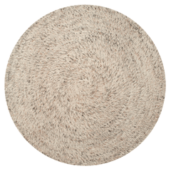 Rug Merino Round Natural Beige