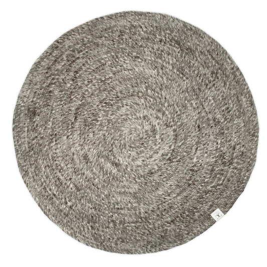 Rug Merino Round Grey