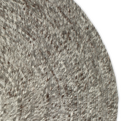 Rug Merino Round Grey