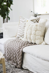 Throw Gems Simply Taupe