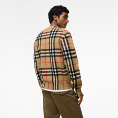Check Cashmere Sweater