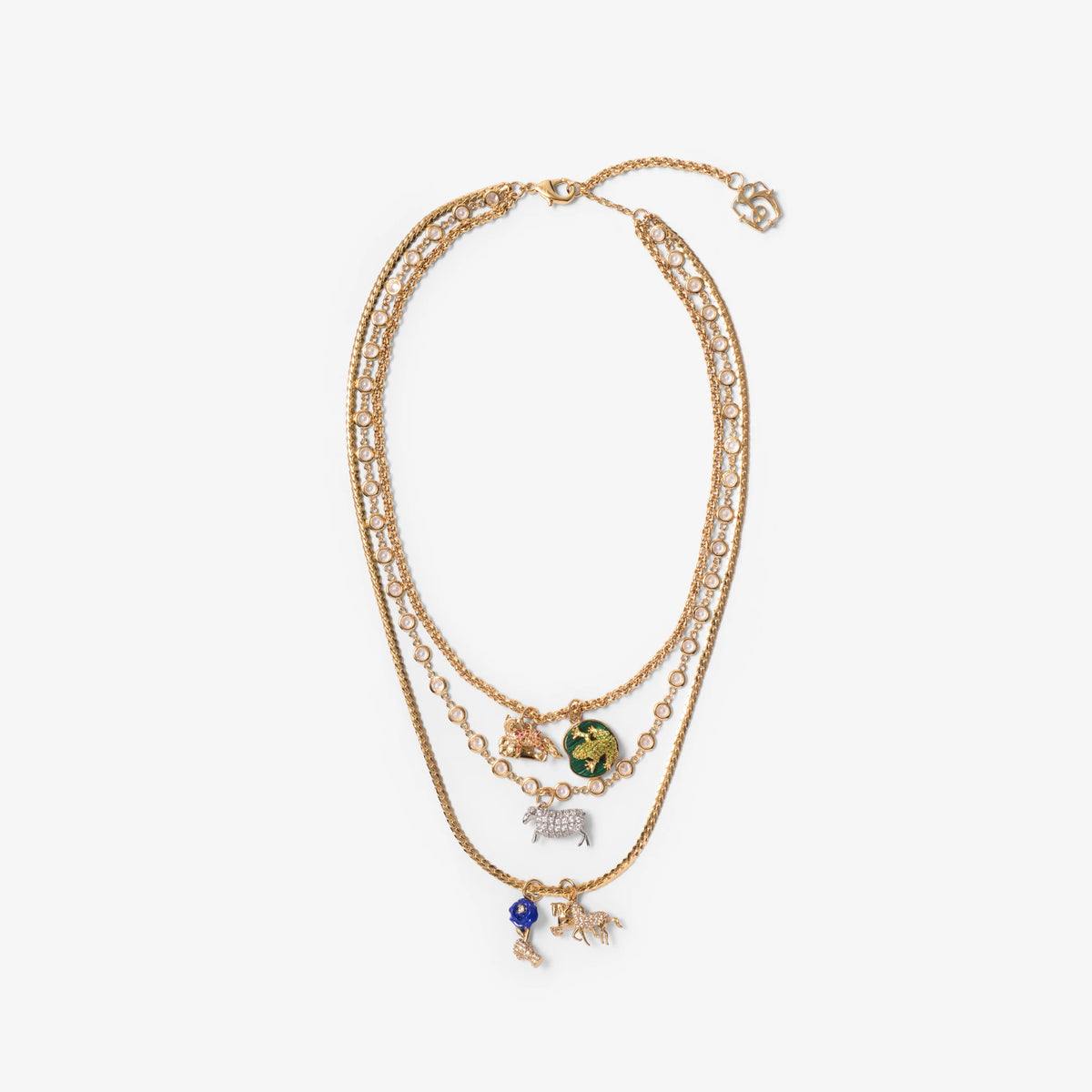 Charm Triple Layer Necklace
