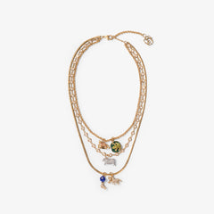 Charm Triple Layer Necklace