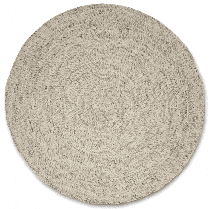 Merino Round Rug Natural Beige