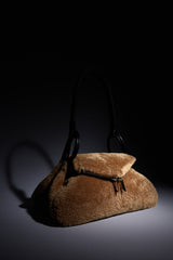 Gemini Shoulder Bag Latte Shearling