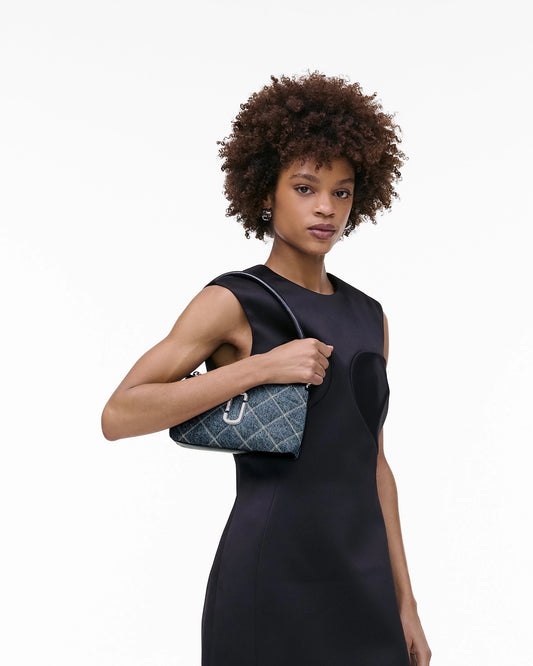 The Quilted Denim Snapshot Convertible Shoulder Bag