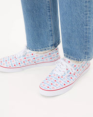 Valentino Garavani And Vans Low-Top Trainer In Valentino Vans Love Print Fabric