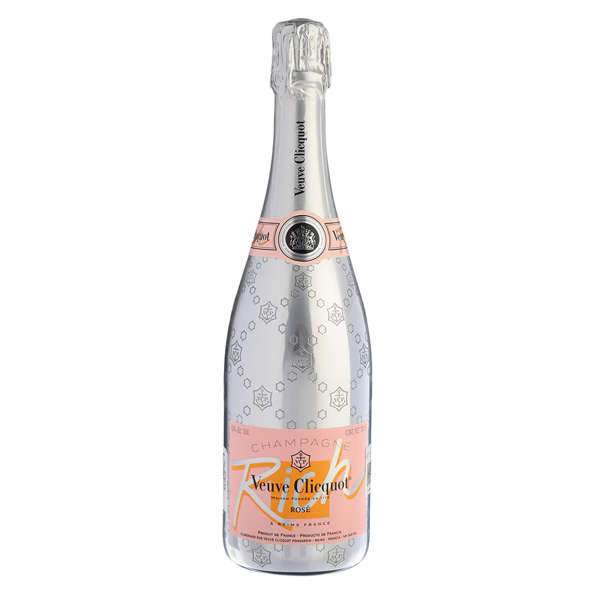 Veuve Clicquot Rich Rosé Bottle Naked (Served Over Ice)