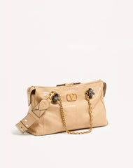 Valentino Garavani Panthea Shoulder Bag In Nappa Leather With Chevron Pattern