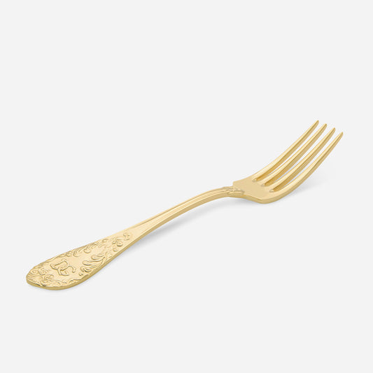 24k Gold Plated Dessert Fork