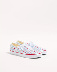 Valentino Garavani And Vans Low-Top Trainer In Valentino Vans Love Print Fabric