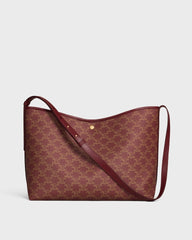 Soft Shopper Bag In Triomphe Canvas And Calfskin