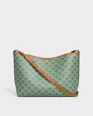Soft Shopper Bag In Triomphe Canvas And Calfskin